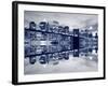 Brooklyn Bridge and Manhattan Skyline at Night, New York City-Zigi-Framed Photographic Print