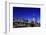 Brooklyn Bridge and Manhattan Skyline at Night, New York City-Zigi-Framed Photographic Print