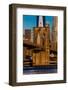 Brooklyn Bridge and Manhattan Skyline features One World Trade Center at Sunrise, NY NY-null-Framed Photographic Print