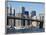 Brooklyn Bridge and Manhattan Skyline, New York City, New York, USA-Amanda Hall-Framed Photographic Print