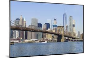 Brooklyn Bridge and Manhattan skyline, New York City, United States of America, North America-Fraser Hall-Mounted Photographic Print