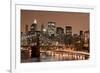 Brooklyn Bridge and Manhattan Skyline, New York City-Paul Souders-Framed Premium Photographic Print