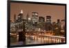 Brooklyn Bridge and Manhattan Skyline, New York City-Paul Souders-Framed Premium Photographic Print