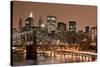 Brooklyn Bridge and Manhattan Skyline, New York City-Paul Souders-Stretched Canvas