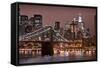 Brooklyn Bridge and Manhattan Skyline, New York City-Paul Souders-Framed Stretched Canvas
