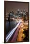 Brooklyn Bridge and Manhattan Skyline, New York City-Paul Souders-Framed Premium Photographic Print