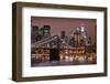 Brooklyn Bridge and Manhattan Skyline, New York City-Paul Souders-Framed Premium Photographic Print