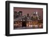 Brooklyn Bridge and Manhattan Skyline, New York City-Paul Souders-Framed Premium Photographic Print