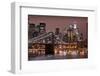 Brooklyn Bridge and Manhattan Skyline, New York City-Paul Souders-Framed Premium Photographic Print