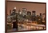 Brooklyn Bridge and Manhattan Skyline, New York City-Paul Souders-Framed Photographic Print