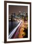 Brooklyn Bridge and Manhattan Skyline, New York City-Paul Souders-Framed Photographic Print