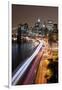 Brooklyn Bridge and Manhattan Skyline, New York City-Paul Souders-Framed Photographic Print