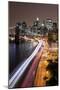 Brooklyn Bridge and Manhattan Skyline, New York City-Paul Souders-Mounted Photographic Print