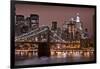 Brooklyn Bridge and Manhattan Skyline, New York City-Paul Souders-Framed Photographic Print