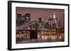 Brooklyn Bridge and Manhattan Skyline, New York City-Paul Souders-Framed Photographic Print