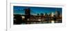 Brooklyn Bridge and Manhattan Skyline, NY, NY at Sunset-null-Framed Photographic Print