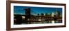 Brooklyn Bridge and Manhattan Skyline, NY, NY at Sunset-null-Framed Photographic Print