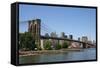 Brooklyn Bridge and Manhattan Skyline on a Clear Blue Day-Zigi-Framed Stretched Canvas