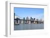 Brooklyn Bridge and Manhattan Skyline on a Clear Blue Day-Zigi-Framed Photographic Print