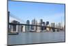 Brooklyn Bridge and Manhattan Skyline on a Clear Blue Day-Zigi-Mounted Photographic Print