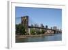 Brooklyn Bridge and Manhattan Skyline on a Clear Blue Day-Zigi-Framed Photographic Print