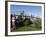 Brooklyn Bridge and Manhattan Skyline with Modern Artwork in the Foregound, New York City, USA-Amanda Hall-Framed Photographic Print