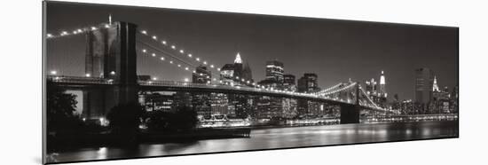 Brooklyn Bridge and Manhattan Skyline-Graeme Purdy-Mounted Art Print