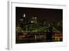 Brooklyn Bridge and Manhattan Skyline-p.lange-Framed Photographic Print