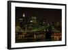 Brooklyn Bridge and Manhattan Skyline-p.lange-Framed Photographic Print