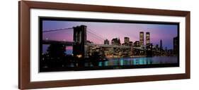 Brooklyn Bridge and New York City Skyline-Richard Sisk-Framed Art Print