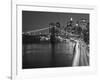 Brooklyn Bridge and Parkway, East River with Lower Manhattan Skyline, Brooklyn, New York, Usa-Paul Souders-Framed Photographic Print