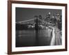 Brooklyn Bridge and Parkway, East River with Lower Manhattan Skyline, Brooklyn, New York, Usa-Paul Souders-Framed Photographic Print