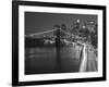 Brooklyn Bridge and Parkway, East River with Lower Manhattan Skyline, Brooklyn, New York, Usa-Paul Souders-Framed Photographic Print