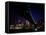 Brooklyn Bridge and Skyline of New York City at Night-null-Framed Stretched Canvas