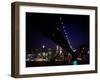 Brooklyn Bridge and Skyline of New York City at Night-null-Framed Photographic Print