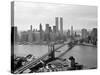 Brooklyn Bridge and World Trade Center, Lower Manhattan-null-Stretched Canvas