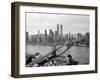 Brooklyn Bridge and World Trade Center, Lower Manhattan-null-Framed Photographic Print