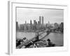 Brooklyn Bridge and World Trade Center, Lower Manhattan-null-Framed Photographic Print