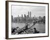 Brooklyn Bridge and World Trade Center, Lower Manhattan-null-Framed Photographic Print