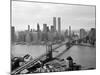 Brooklyn Bridge and World Trade Center, Lower Manhattan-null-Mounted Photographic Print