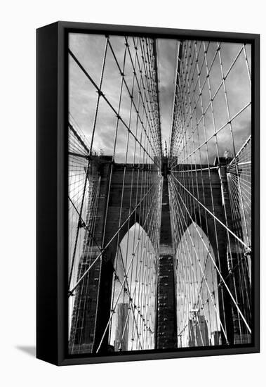 Brooklyn Bridge Approach-Jessica Jenney-Framed Stretched Canvas