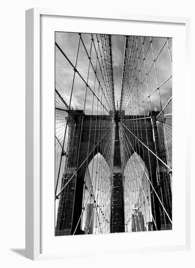 Brooklyn Bridge Approach-Jessica Jenney-Framed Photographic Print