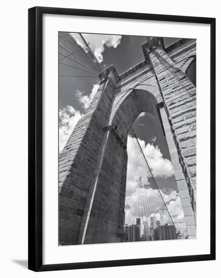Brooklyn Bridge Arch-null-Framed Art Print