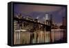 Brooklyn Bridge at Dawn-Alan Blaustein-Framed Stretched Canvas