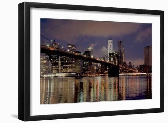 Brooklyn Bridge at Dawn-Alan Blaustein-Framed Photographic Print