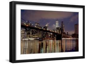 Brooklyn Bridge at Dawn-Alan Blaustein-Framed Photographic Print