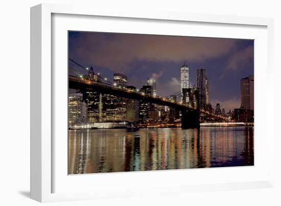 Brooklyn Bridge at Dawn-Alan Blaustein-Framed Photographic Print