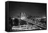 Brooklyn Bridge at Night-Philip Gendreau-Framed Stretched Canvas