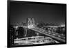 Brooklyn Bridge at Night-Philip Gendreau-Framed Photographic Print