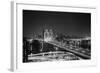 Brooklyn Bridge at Night-Philip Gendreau-Framed Photographic Print